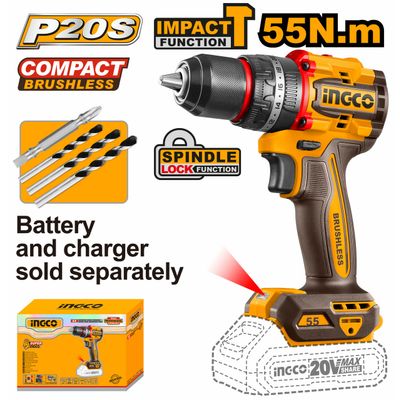 20v Ps+c/l B/l Impact Drill 55nm+ Acc